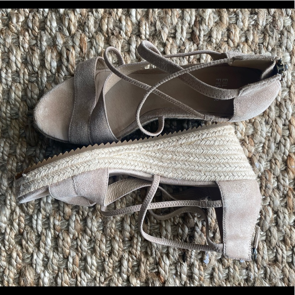 Eileen Fisher Espadrille Wedges 9.5